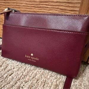 Kate Spade Deep Red Crossbody Bag